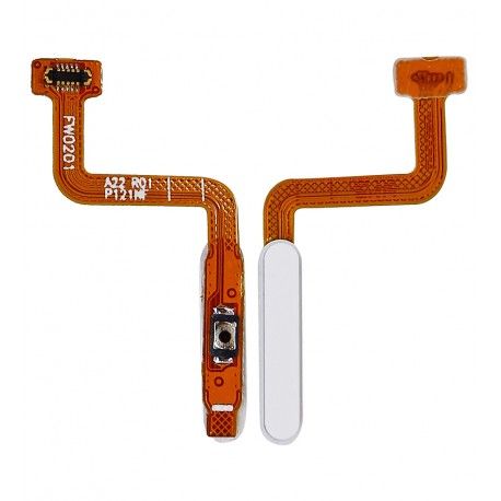 Шлейф Samsung A225 Galaxy A22, A326 Galaxy A32, M317 Galaxy M31s, M515 Galaxy M51, M526 Galaxy M52, кнопки включення, сканера відбитка пальця (Touch ID), High quality, белый (163839)
