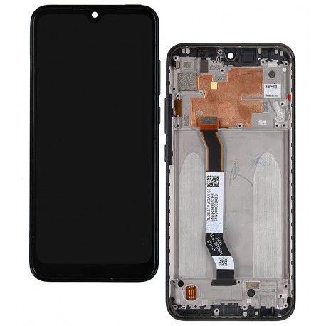 Дисплей для Xiaomi Redmi Note 8T, чорний, лого Redmi, з рамкою, High quality (157384)