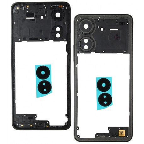 Середня частина корпусу для Xiaomi Redmi 13C, чорна (164570)
