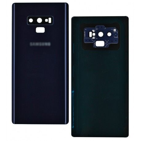 Задня панель корпусу для Samsung N960 Galaxy Note 9, синій колір, зі склом камери, повна збірка, оригінал (PRC), ocean blue (138643)