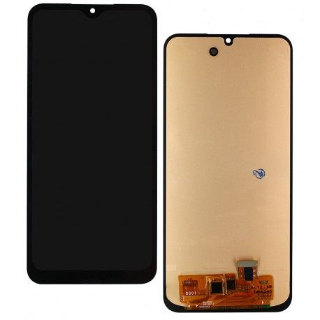 Дисплей для Samsung A245 Galaxy A24, M346 Galaxy M34 5G, чорний, з тачскріном, без рамки, High quality, (OLED) (164697)
