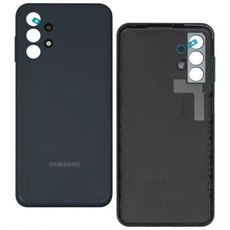 Задня панель корпуса для Samsung A135 Galaxy A13, чорний, з боковими кнопками (162210)