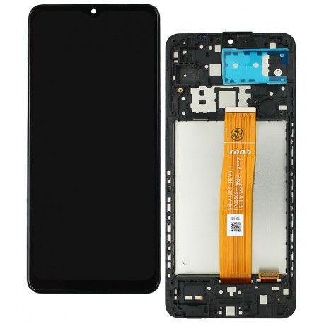 Дисплей для Samsung A125F Galaxy A12, чорний, з рамкою, оригінал (PRC), A125F V04 1540410367 (154748)