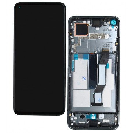 Дисплей для Xiaomi Mi 10T, Mi 10T Pro, Redmi K30s, чорний, з рамкою, оригінал (PRC), M2007J3SG, M2007J3SY, M2007J3SP, M2007J3SI, M2007J17C, M2007J3SC (151452)