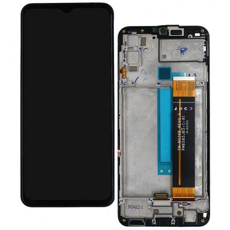 Дисплей для Samsung M336B Galaxy M33, чорний, з рамкою, оригінал (PRC) (161951)