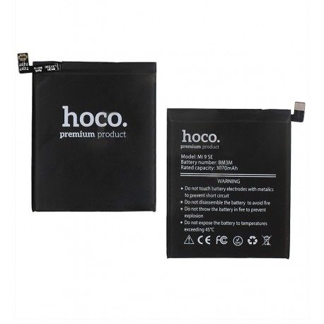 Аккумулятор Hoco BM3M для Xiaomi Mi 9 SE (m1903f2g), Li-Polymer, 3,85 B, 3070 мАч (145810)