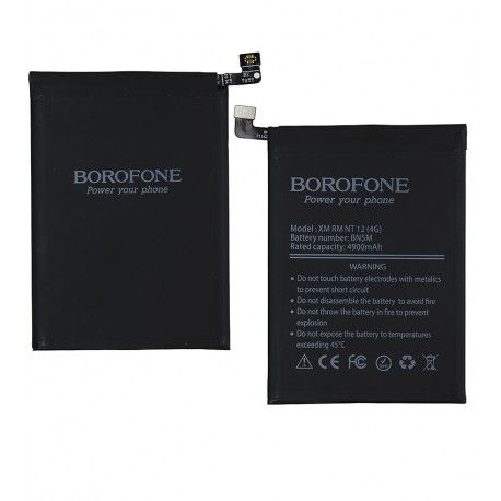 Акумулятор Borofone BN5M для Xiaomi Redmi Note 12 4G, Li-ion, 3,87 B, 5000 мАг (165094)
