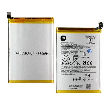 Аккумулятор BN5Q для Xiaomi Poco C65, Redmi 13C, Redmi 13C 5G, Li-Polymer, 3,84B, 5000mAh, оригинал (PRC) (163215)