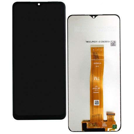 Дисплей для Samsung A047 Galaxy A04s, чорний, без рамки, оригінал (переклеєне скло), SM-A047F V01 (162080)