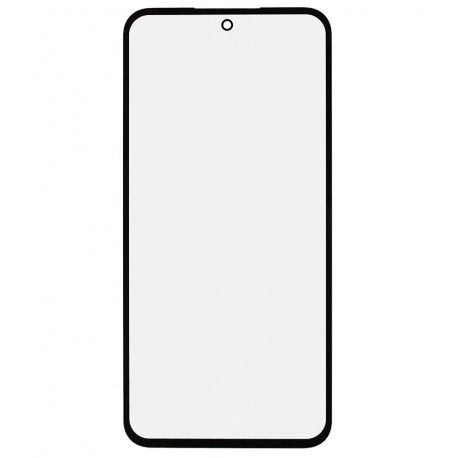 Скло дисплея для Samsung A556 Galaxy A55, з OCA-плівкою, чорний (165357)