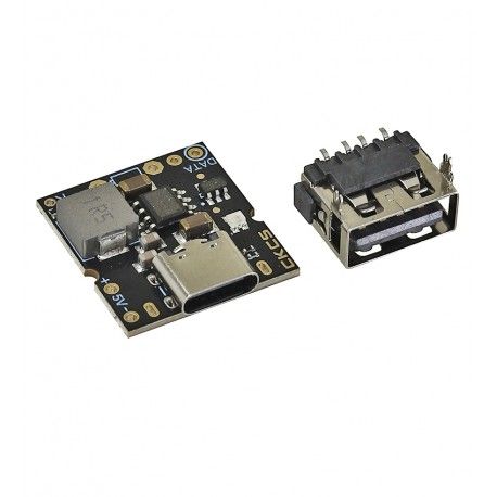 Модуль PowerBANK, 1USB вихід + Type-C, 5V 2.4A, індикатор заряду 4led (158116)