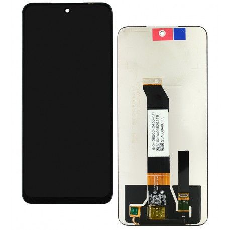 Дисплей для Xiaomi Poco M3 Pro, Poco M3 Pro 5G, Redmi Note 10 5G, чорний, без рамки, оригінал (переклеєне скло) (161961)