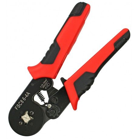 Кримпер для опресування втулкових кабельних наконечників, Knipex HSC8 6-4, 0.25-10мм кв, 240мм (165456)