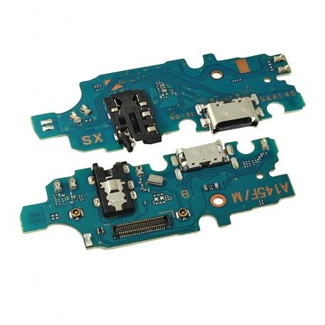Шлейф для Samsung A145 Galaxy A14, конектора зарядки, China quality, (плата зарядки) (165654)