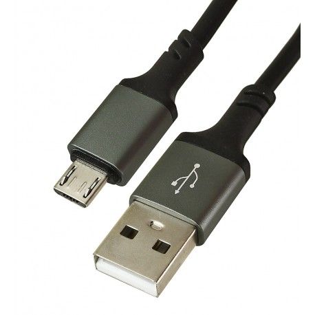 Кабель Micro-USB - USB, Borofone BX83, 1 м, 2,4А, силиконовый, черный (165780)
