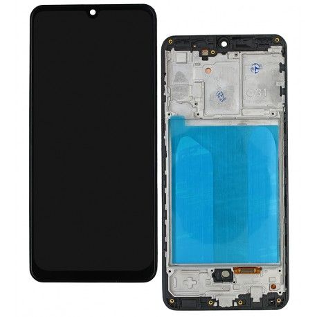 Дисплей для Samsung A315 Galaxy A31, A315F/DS Galaxy A31, чорний, з рамкою, High Quality, Original LCD size, (OLED) (162090)