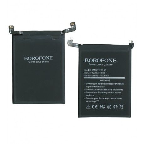 Акумулятор Borofone BN5E для Xiaomi Poco X4 Pro 5G, Redmi Note 11 Pro 5G, Redmi Note 11E Pro, Redmi Note 12 Pro 4G, Li-ion, 3,87 B, 5000 мАг (168283)
