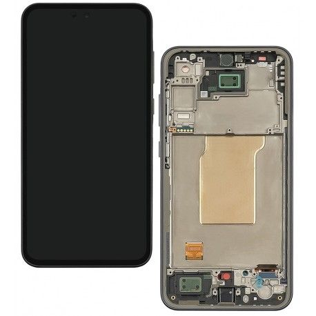 Дисплей для Samsung A356 Galaxy A35 (2024), чорний, з синьою рамкою, Original (PRC) (166610)