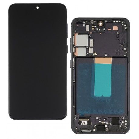 Дисплей для Samsung S916 Galaxy S23 Plus, чорний, з чорною рамкою, High Copy, (OLED) (166615)