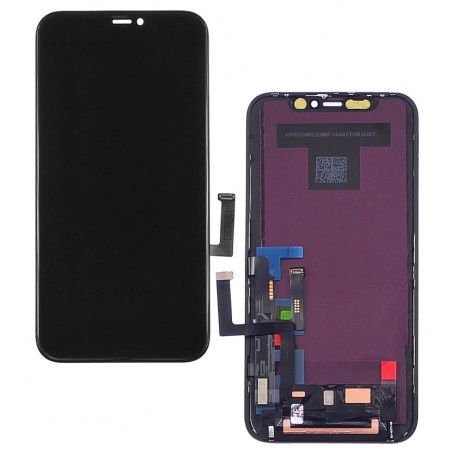 Дисплей для Apple iPhone 11, чорний, з рамкою, копія, (TFT), ZY-IN CELL (165490)