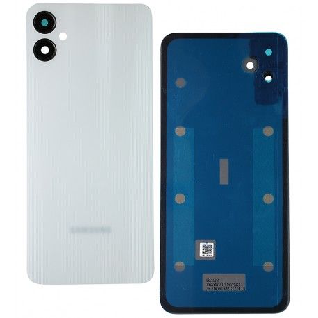 Задня панель корпусу для Samsung A055 Galaxy A05, біла, із склом камери, Silver (168801)