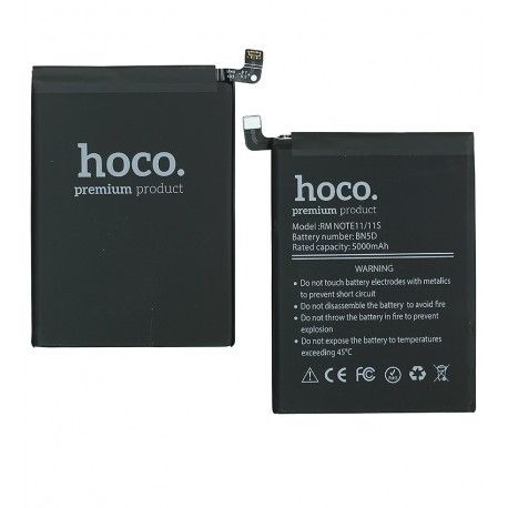 Акумулятор Hoco BN5D для Xiaomi Poco M4 Pro 4G, Redmi Note 11, Redmi Note 11S, Redmi Note 11S 5G, Redmi Note 12S, Li-ion, 3,87B, 5000mAh (169097)