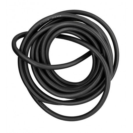 Кабель в силіконовій ізоляції 9AWG, 6,53 мм , 1 м, чорний, UL3135 (169071)
