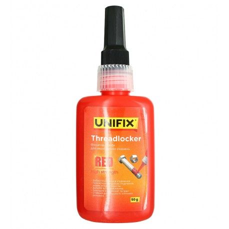 Різьбовий фіксатор герметик анаеробний Unifix, 50г, червоний, високої міцності (169237)