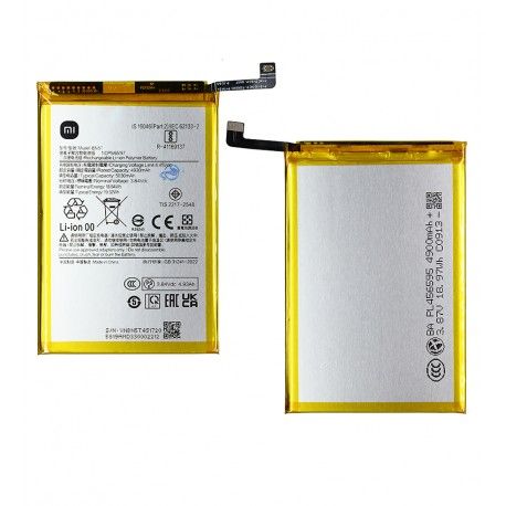 Акумулятор BN5T для Xiaomi Poco M6 4G, Poco M6 Plus, Redmi 13, Redmi 13 5G, Li-Polymer, 3,84 B, 5030 мАг, оригінал (PRC) (167984)