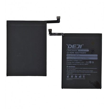 Акумулятор Deji BN57 для Xiaomi Poco X3, Poco X3 Pro, Li-ion, 3,87 B, 5160 мАг (167034)