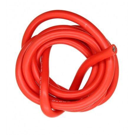 Кабель в силіконовій ізоляції 10AWG, 5,3 мм , 1 м, червоний, UL3135 (169057)