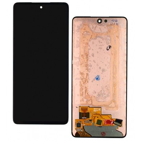 Дисплей для Samsung A536 Galaxy A53 5G, чорний, без рамки, оригінал (переклеєне скло), original glass (155403)