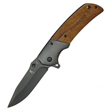Ніж складаний туристичний Browning 354 (22 см, сталь, дерево) (170763)