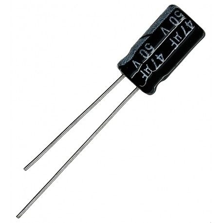 Конденсатор електролітичний 47 uF 50 V, 105 C, d6 h11 (CHONG) (170958)