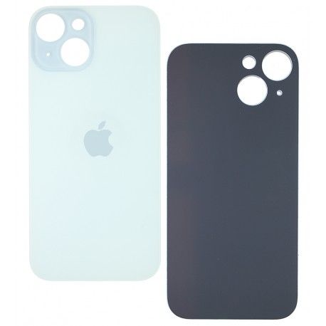 Задня панель корпуса для Apple iPhone 15, блакитний, без зняття рамки камери, High quality, big hole (167348)