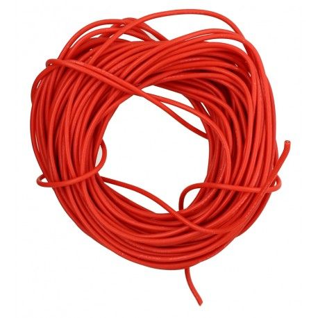 Кабель в силіконовій ізоляції 24AWG, 0,25 мм , 1 м, червоний, UL3135 (169050)