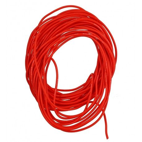 Кабель в силіконовій ізоляції 28AWG, 0,08 мм , 1 м, червоний, UL3135 (169051)