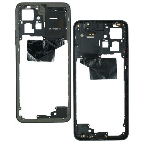 Середня частина корпусу для Xiaomi Redmi Note 12 4G, чорна (161363)
