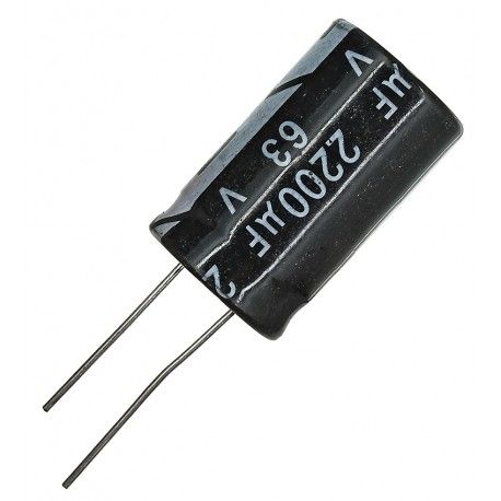 Конденсатор електролітичний 2200 uF 63 V, 105 C, d18 h32 (CHONG) (171207)