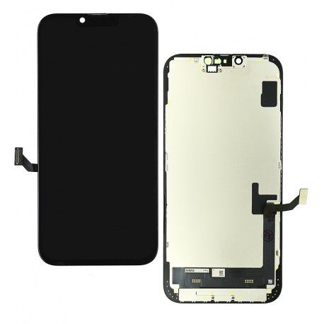 Дисплей для Apple iPhone 14 Plus, чорний, з сенсорним екраном, з рамкою, (TFT), ZY-IN CELL HD+ (171155)