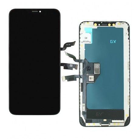 Дисплей для Apple iPhone XS Max, чорний, з сенсорним екраном, з рамкою, High quality, GX-IN CELL (171170)