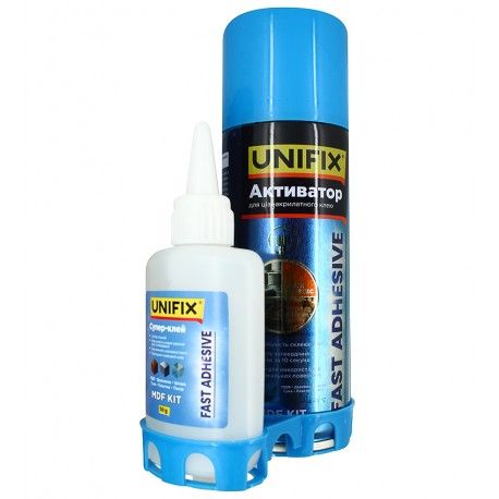 Клей гель Unifix з активатором, 50 гр + 200 гр, для дерева і МДФ (172949)