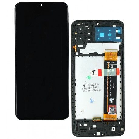 Дисплей для Samsung A135 Galaxy A13, M135 Galaxy M13, чорний, з рамкою, FLYCDI, BS066FBM-L01-D800_R5.7 (169482)
