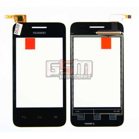 Тачскрін для телефона Huawei Ascend Y220, чорний (078047)