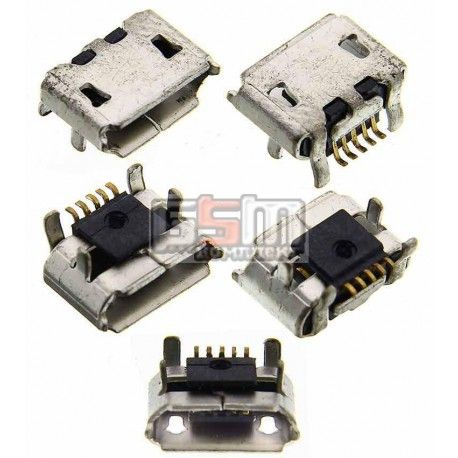 Коннектор зарядки Micro-USB для Blackberry 9670, 9850, 9860, 5 pin, тип-B (078686)
