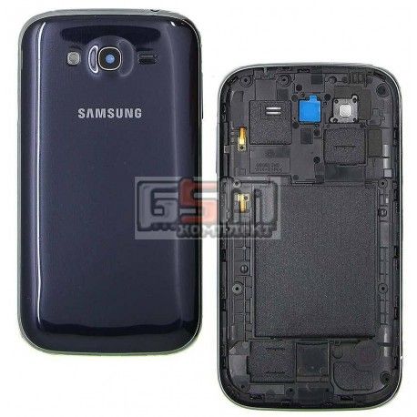 Корпус для Samsung I9082 Galaxy Grand Duos, синій (074846)