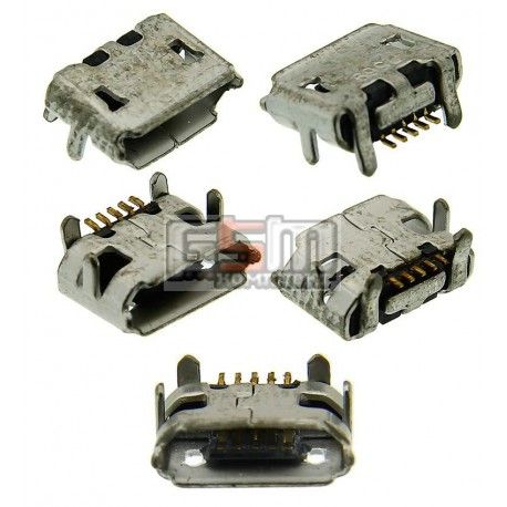 Коннектор зарядки Micro-USB для Blackberry 9100, 9105, 5 pin, тип-B (017960)