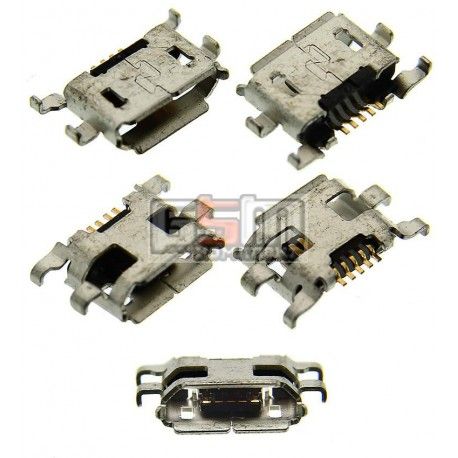 Коннектор зарядки Micro-USB для Blackberry 9900, 5 pin, тип-B (017966)