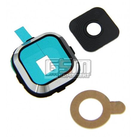 Скло камери для Samsung A700F Galaxy A7, A700H Galaxy A7, чорне (095976)