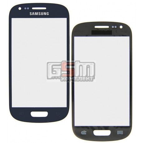 Скло дисплея Samsung I8190 Galaxy S3 mini, синє (074480)